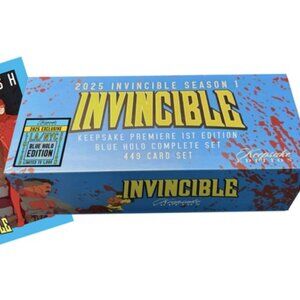 New 2025 Invincible Keepsake Premier 1st Edition Blue Holo Compete Set